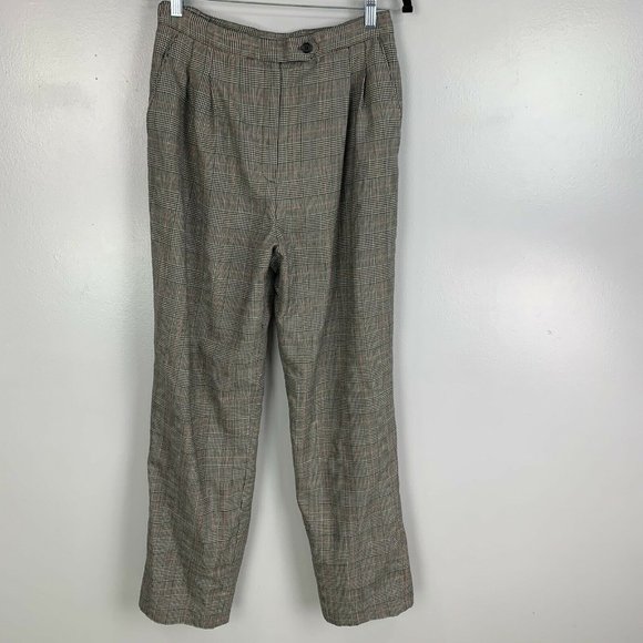 Vintage Pants - Vintage High Waisted Wool Boyfriend Pants
